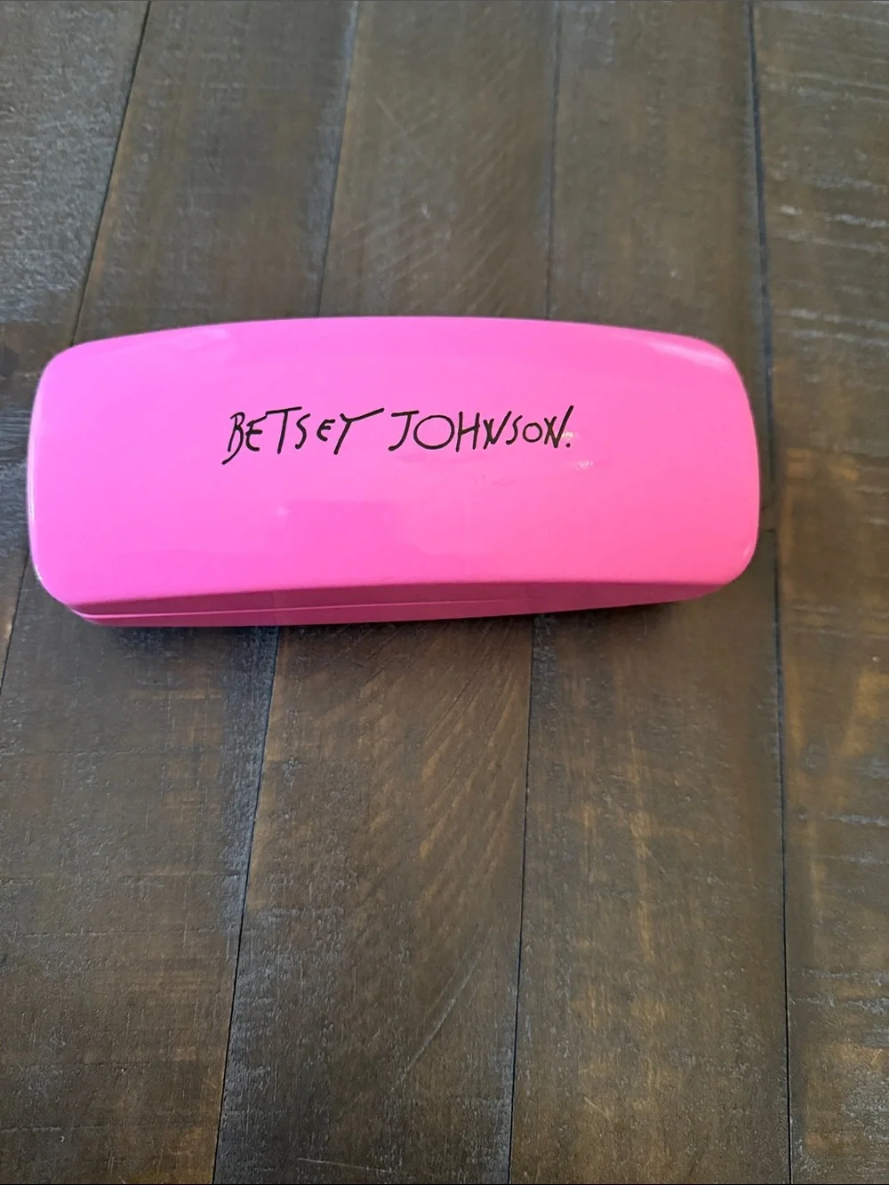 Betsey Johnson Hot Pink Eyewear Case